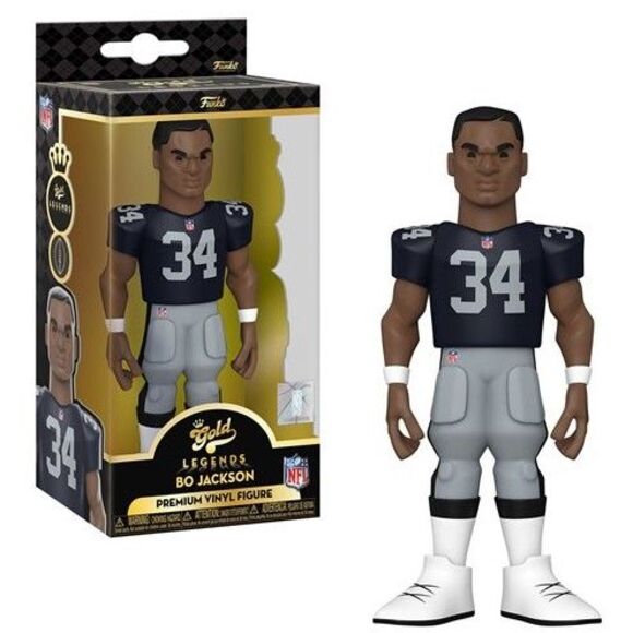 Bo Jackson (Los Angeles Raiders) Funko Vinyl Gold 5" NFL Legends - Picture 1 of 3